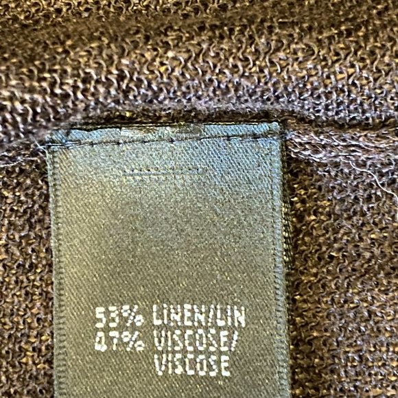 Vintage LAFAYETTE 148 Brown Lightweight Button down Sweater M - Picture 12 of 12